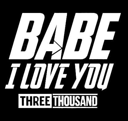 lli babe i love you 3000 复仇者联盟 | 贴花乙烯基贴纸 | 汽车 卡车